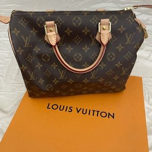 AUTH Louis Vuitton Speedy 30 canvas monogram